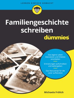 cover image of Familiengeschichte schreiben f&uuml;r Dummies